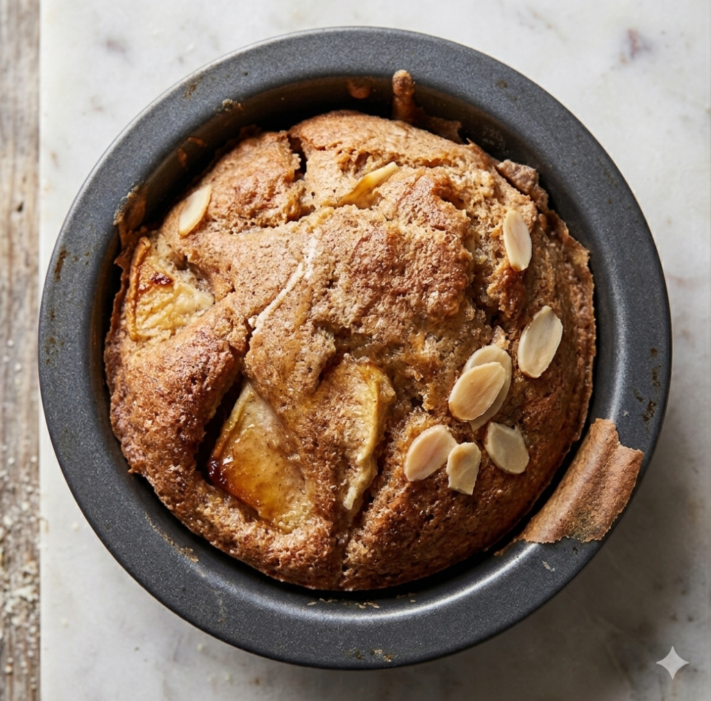 muffins aux pommes et aux amandes